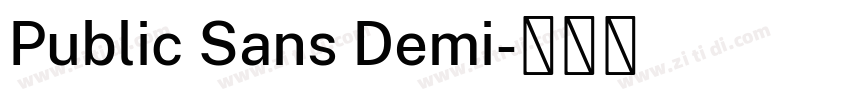 Public Sans Demi字体转换 Public Sans Demi字体转换